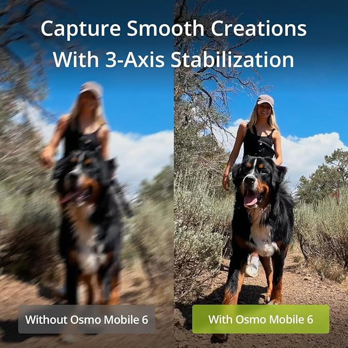 DJI Osmo Mobile 6 Smartphone Gimbal Stabilizer, 3-Axis Phone Gimbal, Built-In Extension Rod, Portable and Foldable, Android and iPhone Gimbal with ShotGuides, Vlogging Stabilizer, YouTube TikTok Video - Image 2
