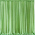Sage Green Backdrop Curtain 8 Panels-Wrinkle-Free Green Curtains Polyester Photography Drapes for Baby Shower Birthday Party Photo Background Backdrop Stand- 32 X10FT (Sage Green) by WishCare