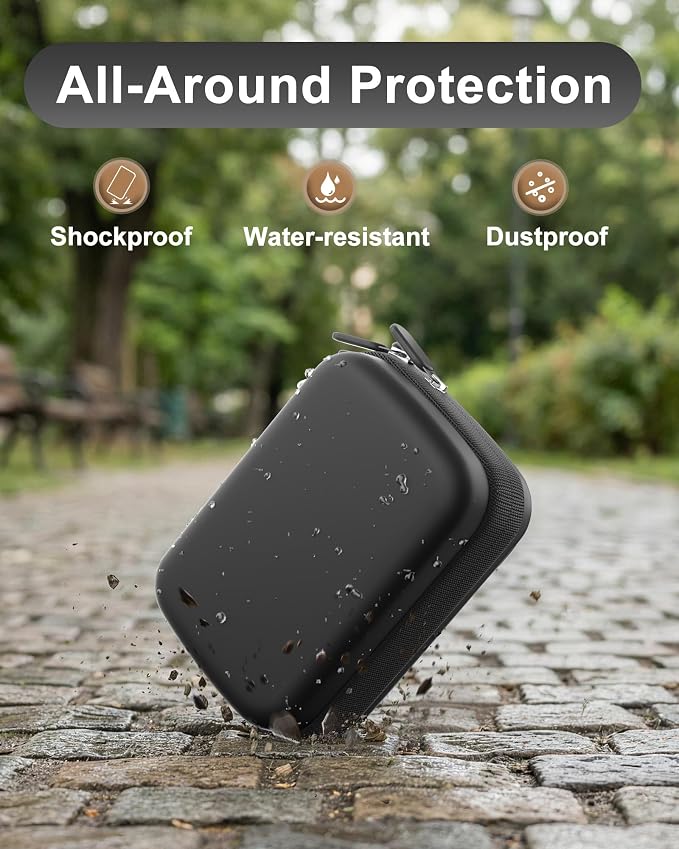 ProCase Digital Camera Case for KODAK Pixpro, Compact Travel Bag -Black | Vlogging Camera for CAMKORY/Lecran/Lecnippy/Froitx/aycy/FJFJOPK/KODAK PIXPRO FZ55/FZ45 4K, Mesh Pocket for Batteries, SD Card - Image 6