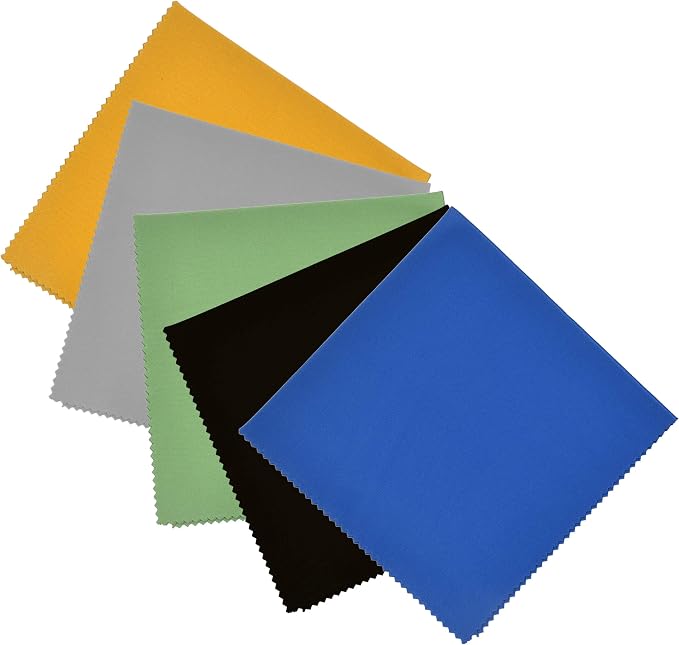 Kare & Kind 5X Microfiber Cleaning Cloths - 12 x 12 inches - for Cleaning Glasses, Eyeglasses, Camera Lens, iPad, Tablet, Smartphone, Laptop, Computer, TV and LCD Screens and Other Delicate Surfaces by Kare+%26+Kind