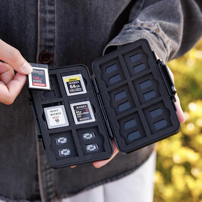 [Large Capacity] XQD Card CFexpress Type B Card Case Holder Storage, 36 Slots Memory Card Organizer Box for 24 TF Micro SD and 12 CFexpress Type-B Cards, for Nikon Z8 Z9 Z6III Z6II Z7II Z6 Z7 D4 D850 - Image 8