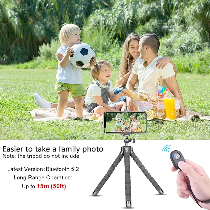 Wireless Remote Shutter for Cellphones and Tablets (3 Pack), AOQIYUE Bluetooth Remote for iPhone/Android Camera Control, Selfie Clicker for Photos and Videos - Wrist Strap Included - Image 6
