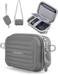 BAGSMART Digital Camera Case, Small Camera Bag with 2 Carrying Ways, Grey | Lightweight Camera Sling Bag for Canon Powershnot ELPH 180/190/Sony DSCW800/DSCW830, Waterproof & Protective by BAGSMART