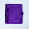 Photo Album For 2X6 Photo Booth Slip In Strips And 4X6 Pictures - 6 Ring Notebook Binder With 20 2 By 6 Sleeves - Fits 80 Photobooth Prints (GRAPE SPARKLE, 4X6) by SMILEWAVE
