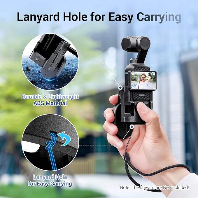 JJC Expansion Adapter with Magnetic Base for DJI Osmo Pocket 4 3 Xtra Muse | Protective Cage with Cold Shoe & Detachable Magnetic Stand,Expansion Adapter Holder - Image 5