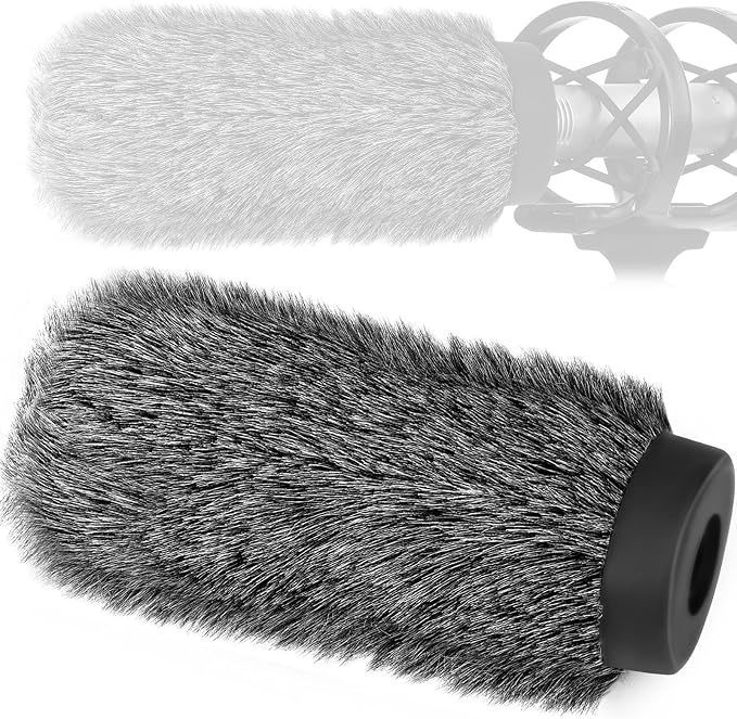 NTG3 Shotgun Mic Windscreen Deadcat Pop Filter Compatible with Rode NTG3, NTG2, Sennheiser MKH416, MKH418, Sony ECM 680s ECM-670 ECM-678, AKG C568EB, C4608, 7.1" Long Microphone Cover Muff Wind Shield - Image 8