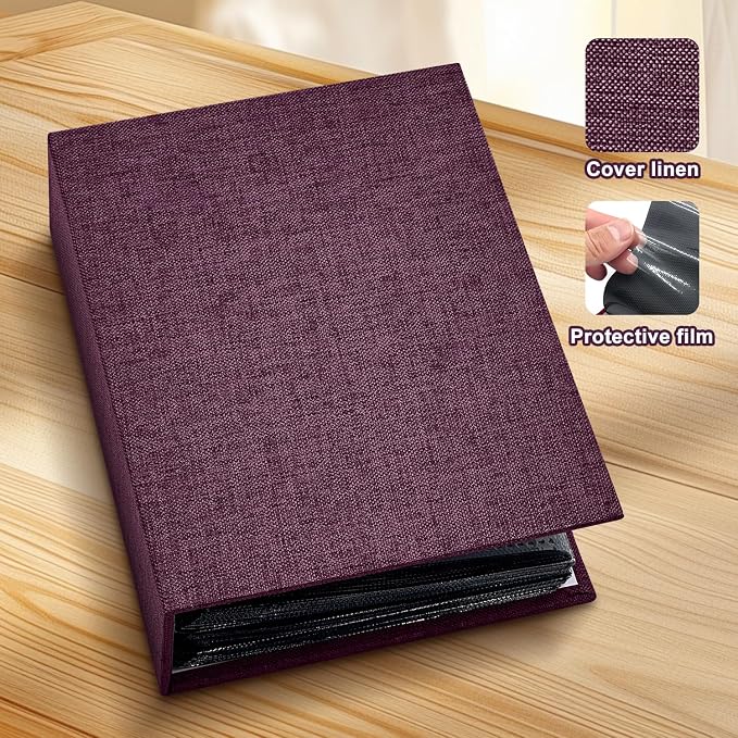Photo Album 4x6 100 Pockets for Wedding Gifts,Linen Hardcover Picture Albums for Family Anniversary Baby Vacation Pictures - Image 4