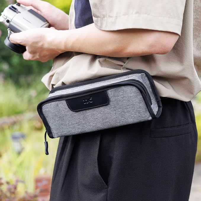 Portable 35mm Film Canister Pouch, Compact Film Carrying Case Storage Bag | Holder Organizer for 5 Rolls of 35mm 135 film, Compact Film Cassette Holder Container Storage Box with Belt Loop and Strap - Image 7