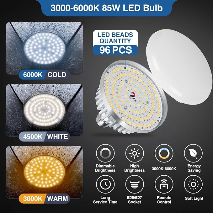 EMART Softbox Lighting Kit 85W 16"x16" Soft Box for Photography Light 1Pack | 3000K-6000K LED Bulbs with Remote, 65" Tripod, Professional Photography Lighting for Studio Lights, Portrait, Video Recording - Image 2