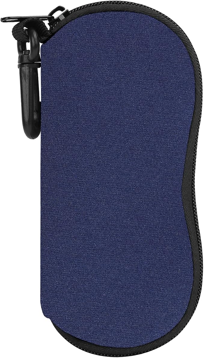 MoKo Sunglasses Soft Case Ultra Light Neoprene Zipper Eyeglass Case for Men Women by MoKo
