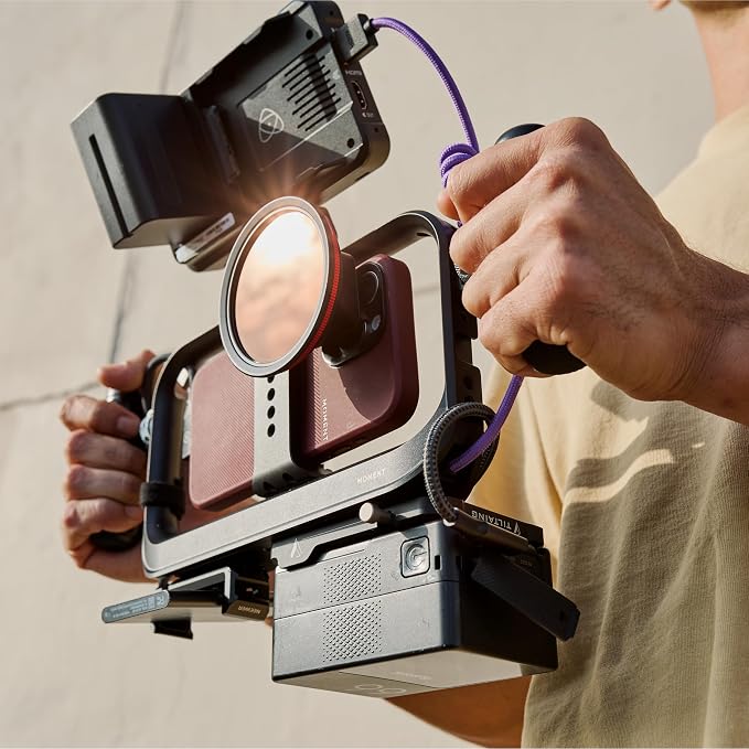 Moment SuperCage Professional Mobile Filmmaking Rig | Cold Shoe Mounts, ¼"-20 Threads, Accessory Compatibility, Durable Aluminum Camera Cage - Image 6