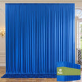 50ftx10ft Wrinkle Free Royal Blue Backdrop Curtains for Parties, 10 Panels 5x10ft Silky Polyester Photo Backdrop Drapes for Weddings Birthday Party Photography Background Curtains by ENJOYYOURPARTY