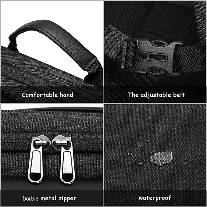 MOSISO Camera Backpack, DSLR/SLR/Mirrorless Photography Camera Bag | Waterproof Front Hard Shell&17.3 inch Laptop Compartment&Tripod Holder&Rain Cover Compatible with Canon/Nikon/Sony,Space Gray - Image 5