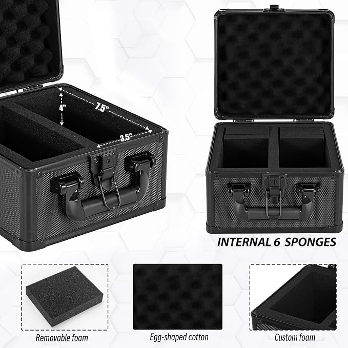 Graded Card Case, Storage Organizer Box for Sports Trading Card Slab Holder | Protable Aluminum Alloy Graded Card Storage Box Compatible with 60+ Card Slabs, Sports Trading Card Case Fits PSA, CSG, BGS - Image 5