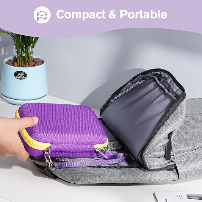 ProCase Trading Card Case, Hard Travel Storage Holds 300+ Cards -Purple | Compatible with MTG, TCG, Yu-Gi-Oh, Lorcana, Removable Divider for Flexible Organization, Multiple Color Options Available - Image 6