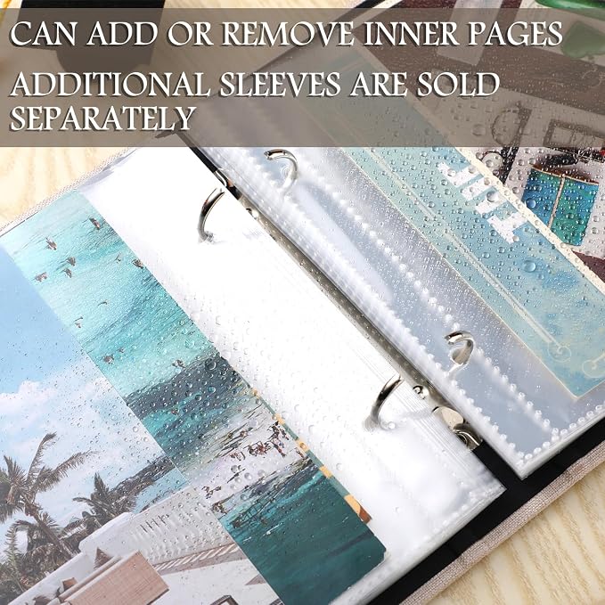 Spiareal Post Card Organizer Set Greeting Card Holder 6 x 8 Inches 100 Pages Stamping Binder Album Display Organization Storage for Memory Greetings Photo Gift - Image 4