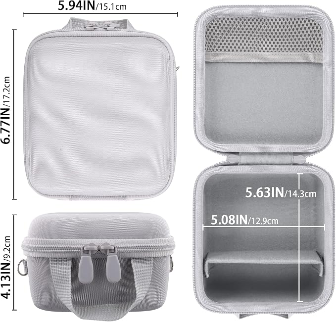 Case for KODAK PIXPRO AZ653/AZ401/AZ405/AZ425/AZ528 Digital Camera | Protective Storage Box, Portable Carrying Box, Smooth Zipper, Travel-ready, Shoulder Strap Covenient to Carry, White Case - Image 6