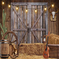 Western Cowboy Backdrop 7x5ft Western Party Decorations Wild West Saloon Rodeo Barn Photography Background Cowboy Theme Birthday Party Decor Banner Photoshoot Supplies by ChloropLastidFamilyProducts