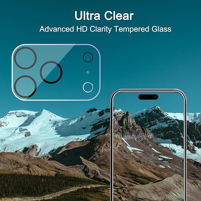 Ailun 3 Pack Camera Lens Protector for iPhone 17 Pro | Tempered Glass, Ultra HD, Anti-Scratch, Case Friendly, Does not Affect Night Shots - Image 4