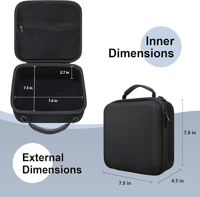 RAIALL Case for Sony Alpha ZV-E10/a6000/a6400/a6700/7 II IV Camera, Black | for a6100/a6600/ZV-E10 II/ZV E1 Mirrorless Digital Camera and Lens, Hard Travel Bag with a Shoulder Strap and 3 Dividers - Image 7