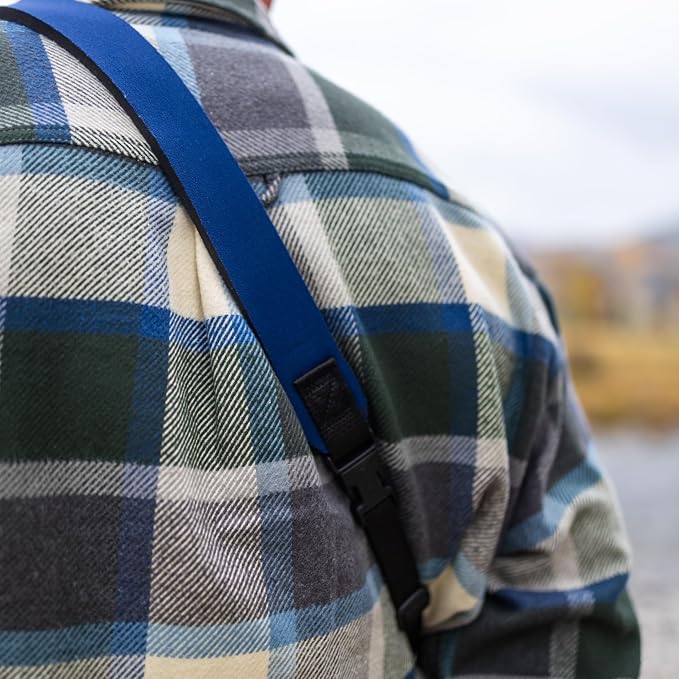OP/TECH USA E-Z Comfort Neoprene Neck Strap - Lightweight, Padded, Adjustable Strap for DSLR, Mirrorless & Binoculars (Navy) - Made in USA | Neoprene neck strap with 44" adjustable length and 3/8" webbing for cameras, binoculars and gear - Image 8
