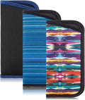 TRIUMPH VISION 3 Pack Reading Glasses Pouch Soft Case Eyeglass Sleeve Slim | Alternative to Bulky Case in bag, Lightweight Lined Padded Protect Optical lens Slip in, Cute Pattern Portable for Daily Use by TRIUMPHVISION
