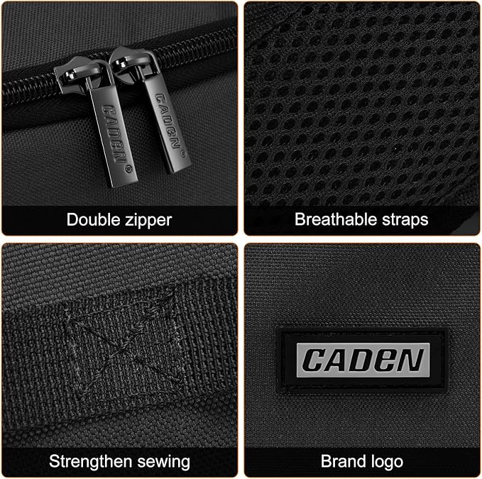 CADeN Camera Backpack Bag Professional for DSLR/SLR Mirrorless Camera Waterproof, Camera Case Compatible for Sony Canon Nikon Camera and Lens Tripod Accessories Gray - Image 9