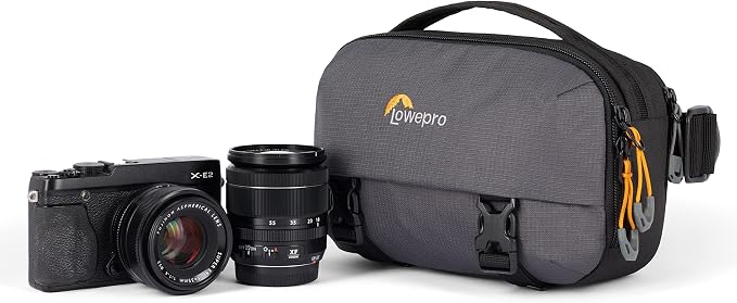 Lowepro Trekker Lite Hp 100, Compact Camera Backpack with Tablet Pocket, Camera Bag for Crop-Sensor Mirrorless, Ultracinch Compression System, Grey by Lowepro
