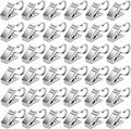 BIHRTC Pack of 50 Curtain Clips Stainless Steel with Hooks Lights Hanger | Thickening Small Metal Wire Holder for Shower Home Decoration Photos Picture Arts Crafts Display Outdoor Activities Supplies by HOME