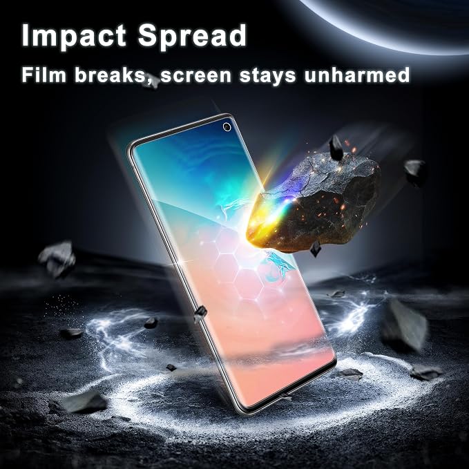 For Samsung Galaxy S10 Screen Protector, 2+2 9H Tempered Glass, Lens Guard | Ultrasonic Fingerprint Compatible, 3D Curved Fit, Case-Friendly, HD Clear, Responsive Touch, Guided Install - Image 3