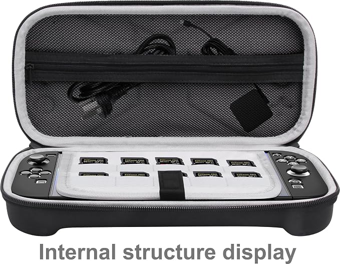 Carrying Case for Nintendo/NS Switch 2 for (2025) Storage Case Cover,Black Hard Shell Portable Handbag with 2 Pack Tempered Films and a Transparent Silicone Handle 3 in 1 - Image 4