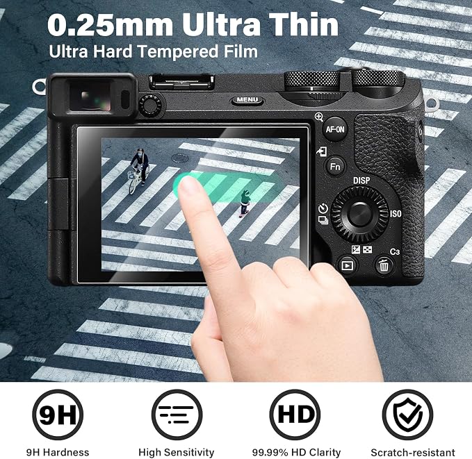VOVMOEYA Camera Case for Canon Powershot G7 X Mark III with 2PCS Screen Protector,Full Pritection Soft G7X III Silicone Case Detachable Lens Cover Protective Cover for Canon G7XIII G7X3-Black - Image 7