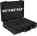 15 Inch Hard Carrying Storage Case | Ideal for Microphone & Camera Gear Transportation, DJ Mixer Case with Customizable Pre-Diced Foam, 15 X 11 X 4.3 Inch, Black by ITHWIU