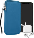 kwmobile Universal Phone Pouch Size XXL - 7" - Neoprene Smartphone Pouch with Zip - Water-Repellent Mobile Phone Case - Sleeve in Cornflower Blue by kwmobile