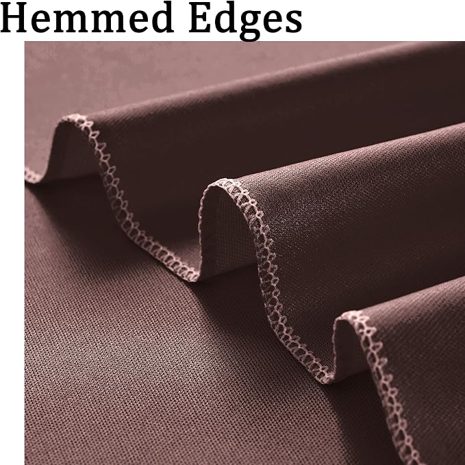 40ft x 10ft Wrinkle Free Brown Backdrop Curtains for Parties, 8 Panels 5x10ft Thick Fabric Backdrop Drapes for Wedding Party Background Birthday Decoration - Image 4