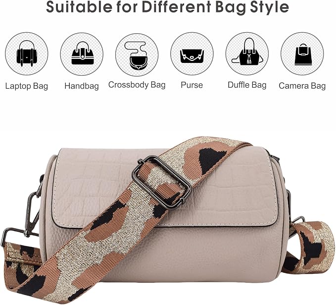Replacement Purse Strap Shoulder Strap Adjustable Crossbody Strap for Women Crossbody Wide Shoulder Bag - Image 2