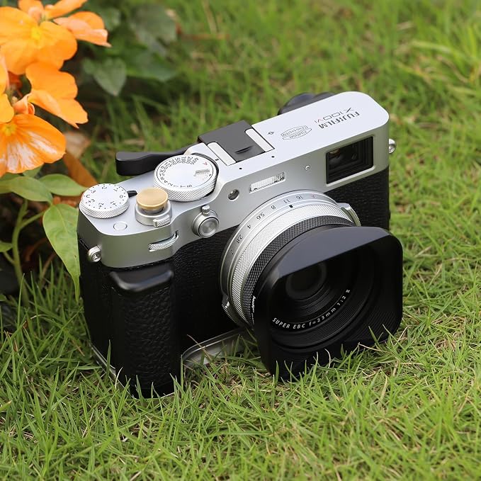 Haoge THB-X2B Metal Hot Shoe Thumb Up Rest Hand Grip for Fujifilm x100vi Fuji X100V Camera Black - Image 8