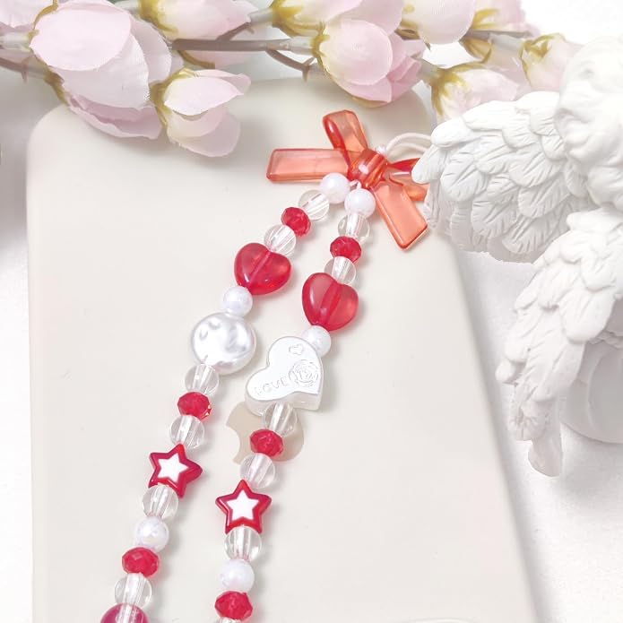 cioatu Phone Charms Cute Cherry Butterfly Cell Phone Lanyard Strap Wrist Strap for Bag Airpods Camera Pendants Decor - Image 6