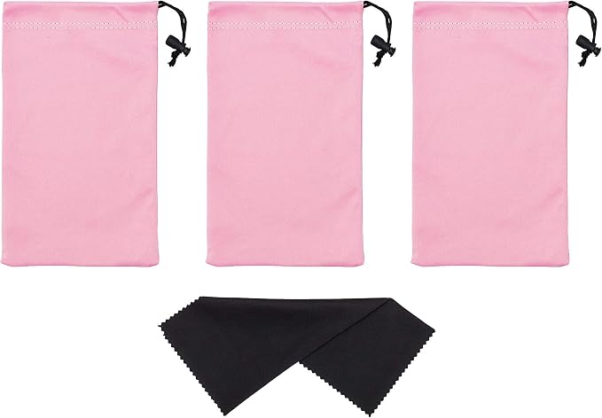 Premium Quality Microfiber Sunglasses Pouch With Spring Fastener - Image 2