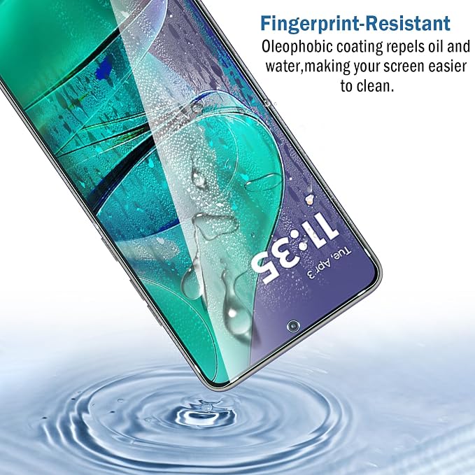 2+2 Pack for Moto G Stylus 2025/Moto Edge 60 Stylus Screen Protector with Camera Lens Protector,9H Tempered Glass Film,HD Clear Scratch Resistant,Bubble-Free for Motorola Moto G Stylus 5G 2025 Screen Protector - Image 6