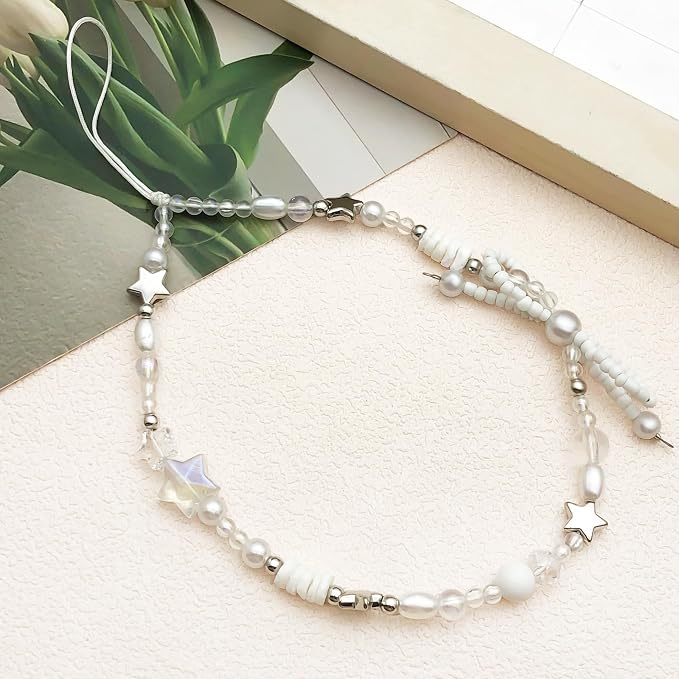 Beaded Camera Wrist Strap Cute Digital Camera Charm Lanyard Phone Chain Keychain Beaded Phone Lanyard Bag Charm - Image 6