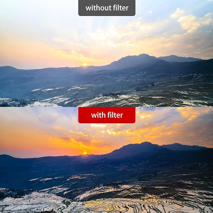 Kase 58mm Magnetic Soft GND 1.2 Phone Filter with Quick-Snap Clip, Graduated ND Lens Filter for iPhone & Android, Smartphone Camera Filter for Landscape, Sunset & Travel Photography - Image 3