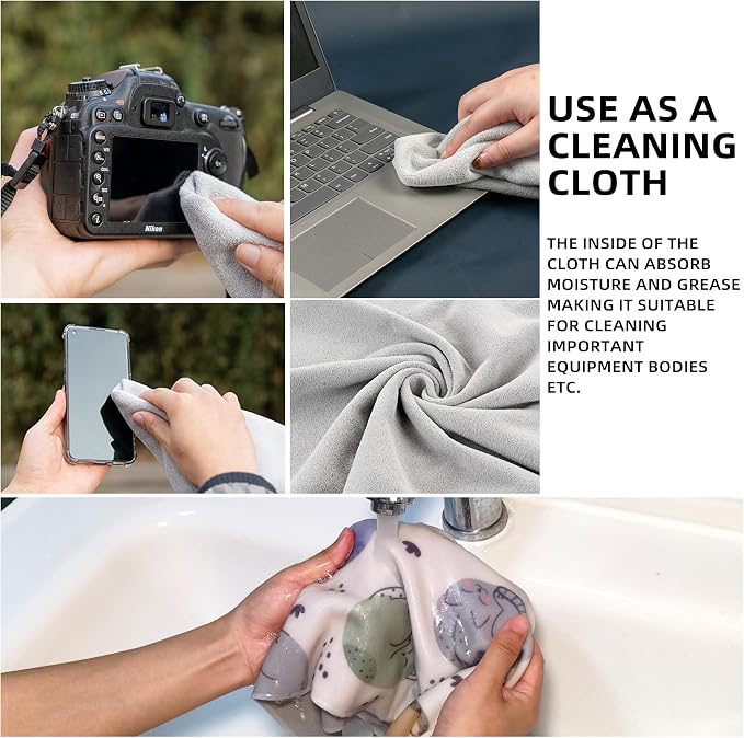 Camera Wrap, Protective Wrap Anti-Scratch Lens pouche, Magic Self-Adhesive Cloth, Universal Storage Cloth for DSLR, Smartphones, Laptops, electronics,Cosmetic,whatever you need to protect - Image 6