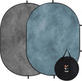 Kate Collapsible Backdrop Gray Photography and Video Backdrop 136 | 5x6.5ft(1.5x2m) Gray Teal Pop Up Collapsible Backdrop for Photography, Self Tape, Acting by KateBackdropforPhotography