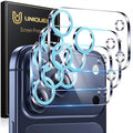 UniqueMe for iPhone 17 Pro Max Camera Lens Protector Glitter Light Blue | 3 Pack,Drop Protection, Case Friendly, 9H Tempered Glass, Camera Cover Screen, Update New Version by UniqueMe