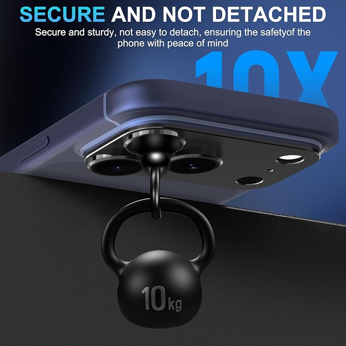 Suoman for iPhone 17 Pro Max Camera Lens Protector -Black | [All-in-one Frosted] [Strong-Adhesion] Metal Frame Tempered Glass Camera Lens Cover - Image 6