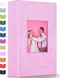 Artfeel Photo Album 4x6 with 300 Pockets,Slip-in Picture Albums,Linen Cover Memory Book with Front Window,White Page Vertical Photo Book for Wedding,Family,Anniversare,Baby,Vacation by Artfeel