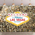 6x6FT Fabulous Casino Poker Movie Themed Photo Background Welcome to Las Vegas Party Photography Backdrops Vintage Costume Dress-up Baby Shower Banner Birthday Prom Ceremony Supplies Props Vinyl by Fanghui
