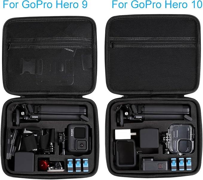 Hard Case for GoPro Hero 13/12/11/10/9/8/7/Mission 1 Pro Action Camera | Accessories Carrying Storage Shoulder Bag With Strap for DJI Osmo Action 6/5 Pro/4/3 Insta360 Ace Pro 2/Go Pro - Image 3