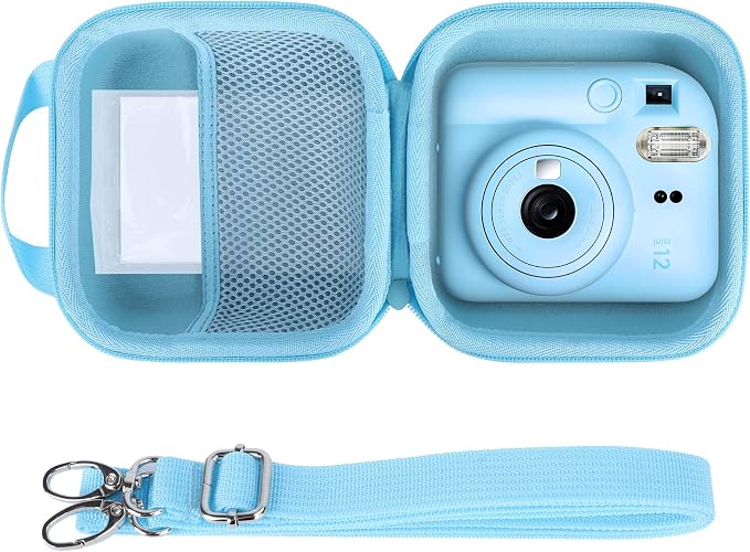 Lebakort Storage Case Compatible with Fujifilm Mini 12/11 Instant Camera (Pastel Blue Case) by Lebakort